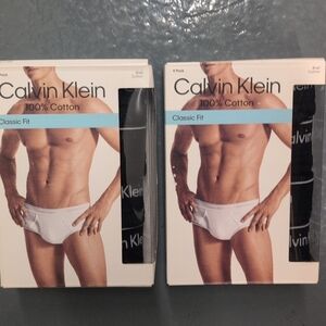 Calvin Klein Men's Black Cotton Briefs 2 4pks